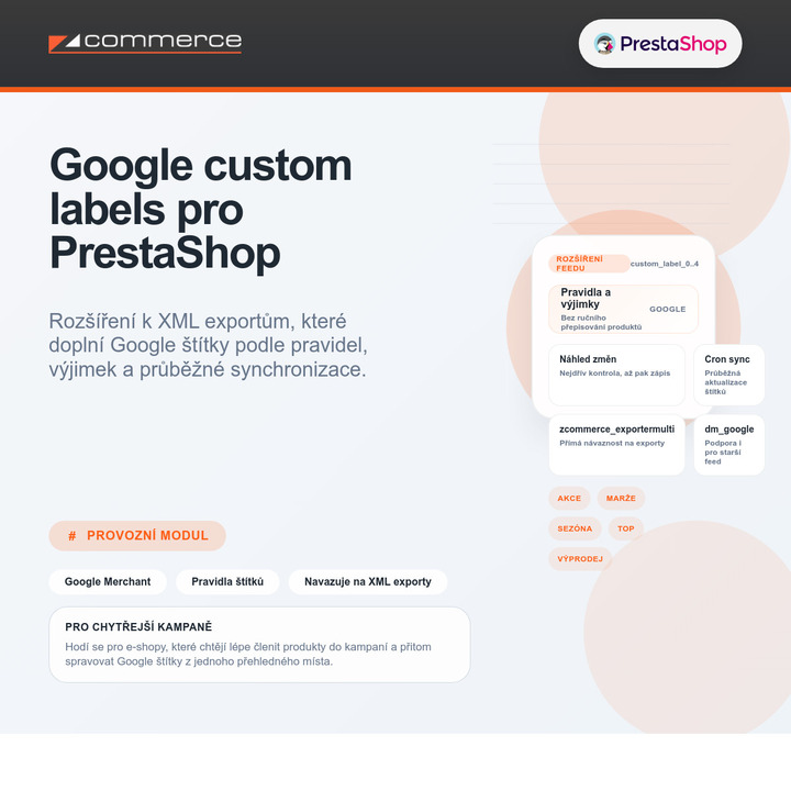 Google custom labels pre PrestaShop
