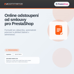 Online odstoupení od smlouvy pro PrestaShop
