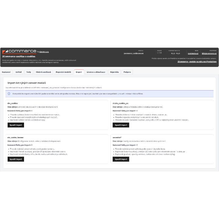 Modul súhlasu s cookies pre PrestaShop