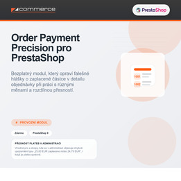 Order Payment Precision - přesnost plateb v administraci pro PrestaShop