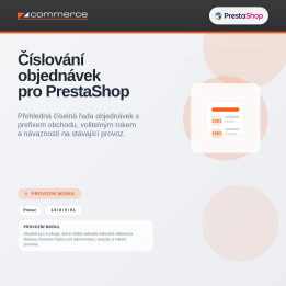 Číslování objednávek pro PrestaShop