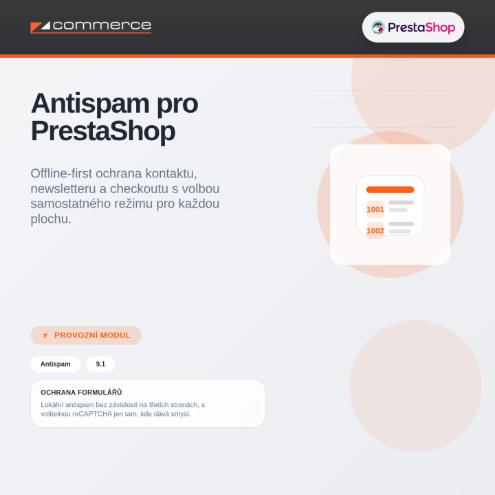 Antispam pro PrestaShop